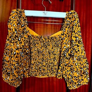 Animal Print Cropped